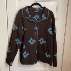 Outback Trading Co. blanket coat jacket cardigan shacket XL